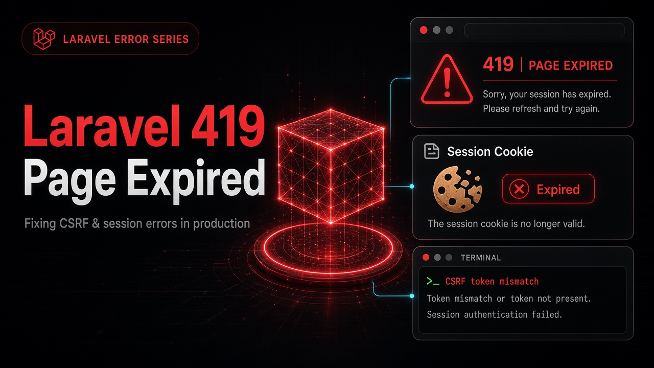 Fixing Laravel 419 Page Expired in Production (Livewire Included)