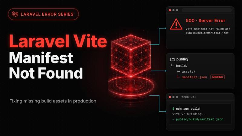 رفع خطای Vite manifest not found در لاراول (Production)